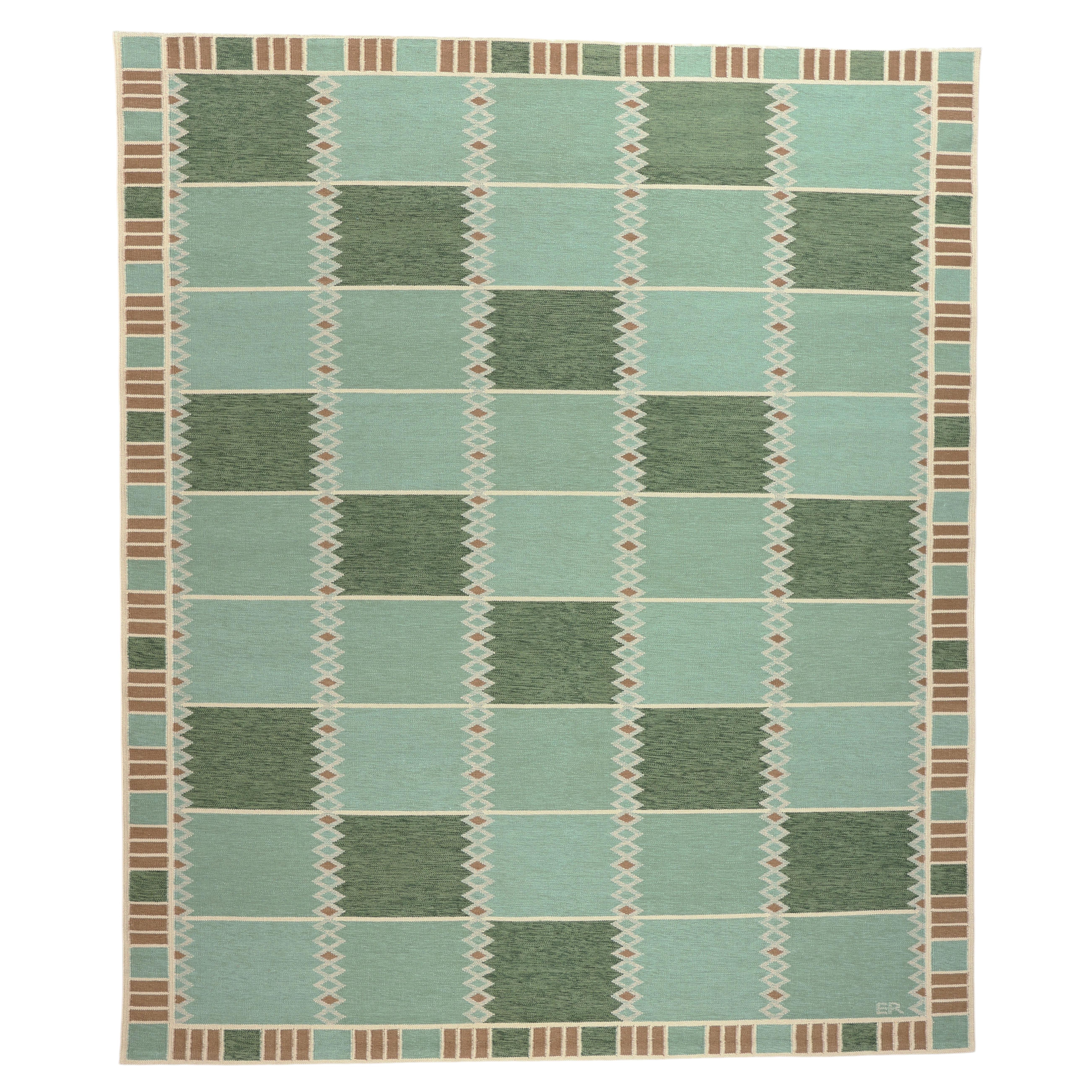 Alfombra Kilim de inspiración sueca, la modernidad escandinava se une al diseño biofílico