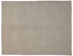 Modern Oushak Style Rug with Transitional Style in Muted Colors
