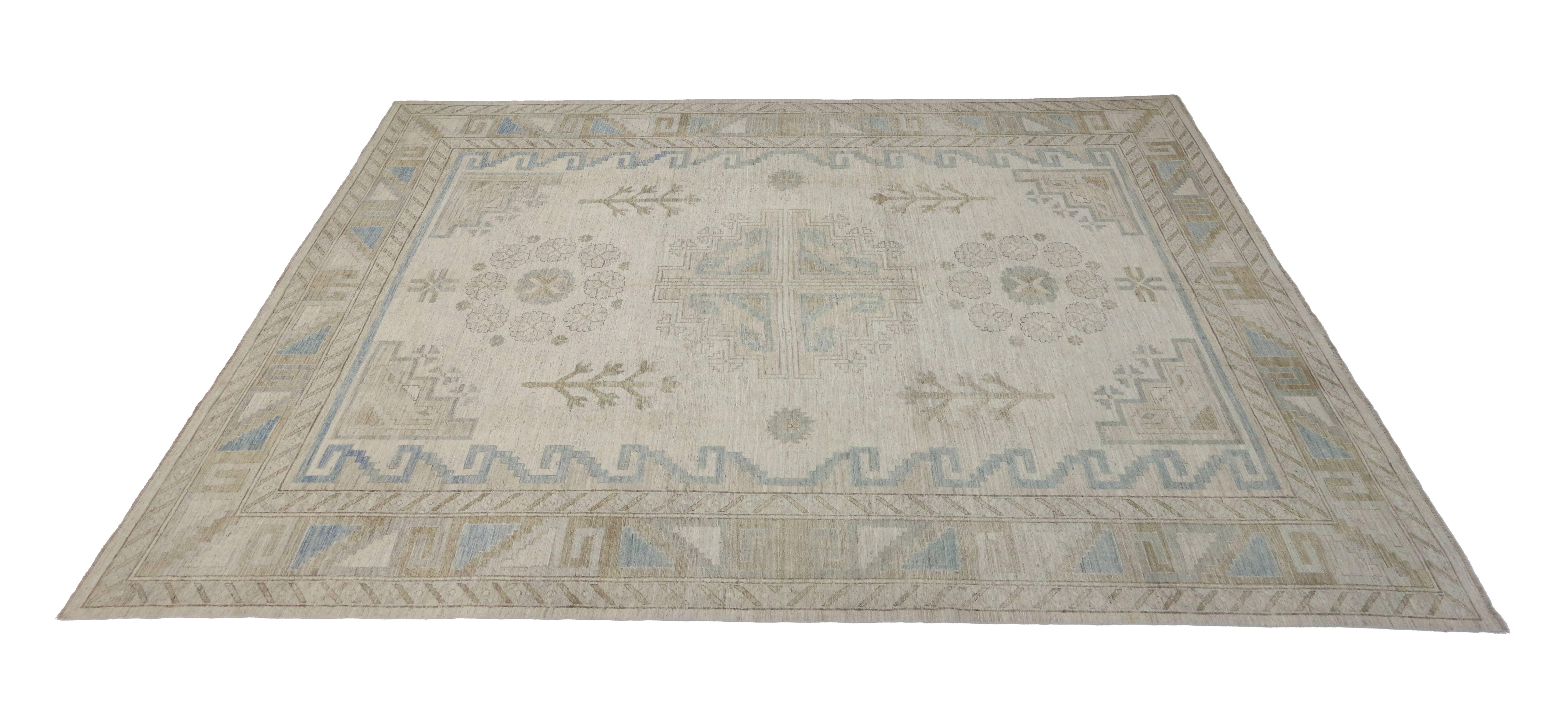 New Transitional Area Rug with Khotan Design in Warm, Neutral Colors 3
