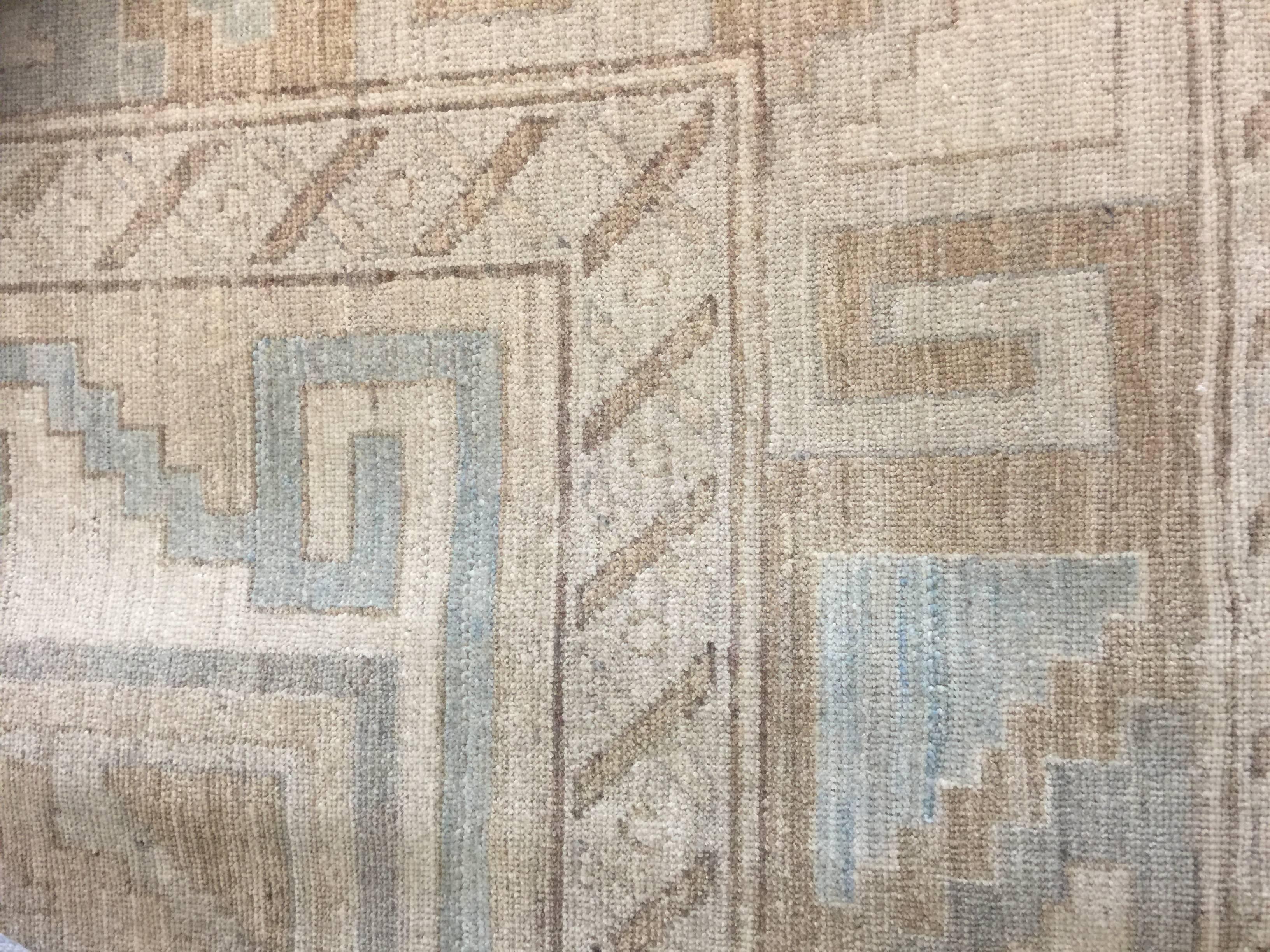 Contemporary New Transitional Area Rug with Khotan Design in Warm, Neutral Colors