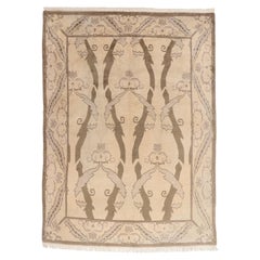 1980's Tibetan Arts & Crafts Style Rug Inspired by William Morris