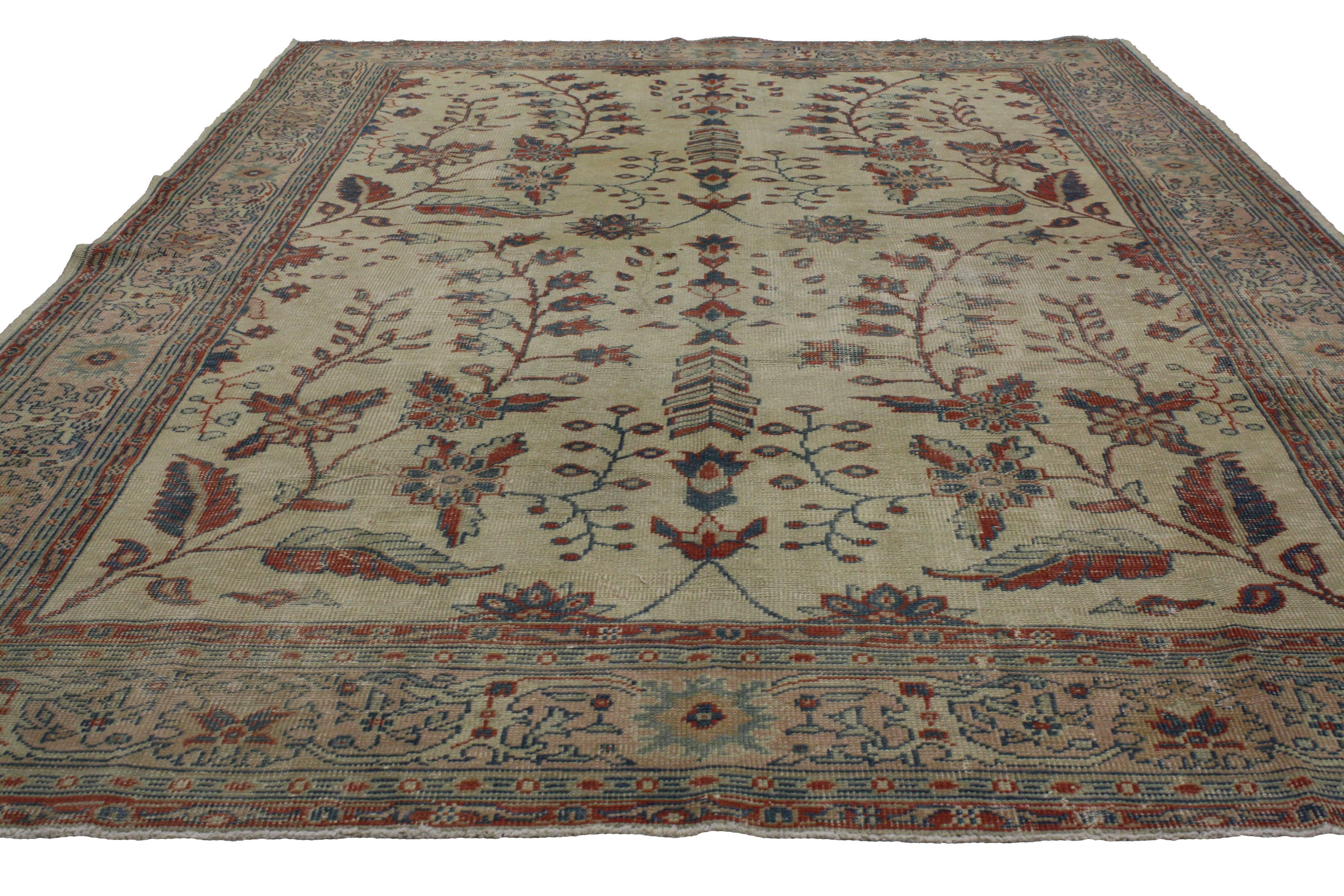 Alfombra Sivas Turca Vintage Desgastada de Estilo Modern Industry Industrial en venta