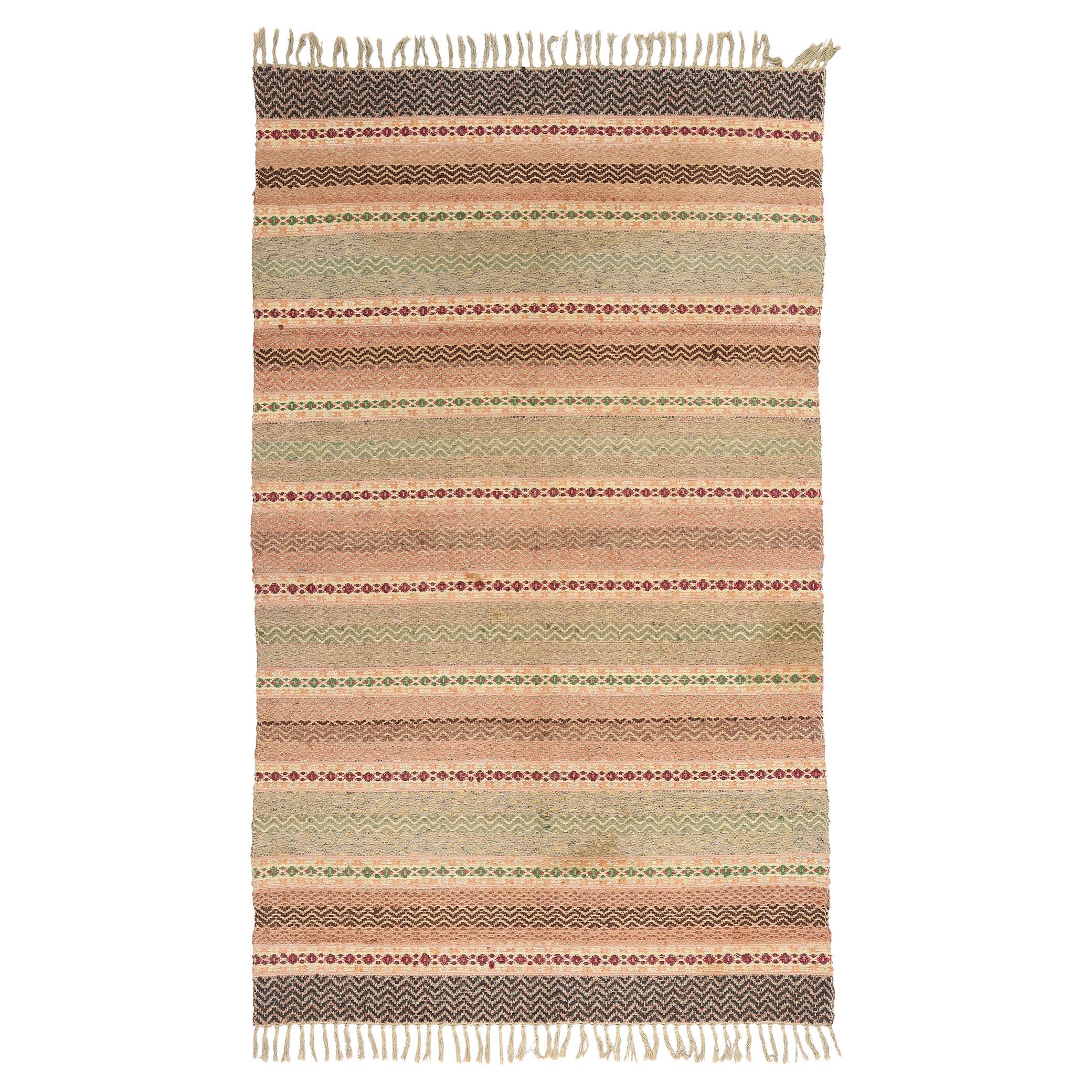 The Nordic Meadow: A Vintage Swedish Masterpiece of Scandinavian Folk Elegance For Sale