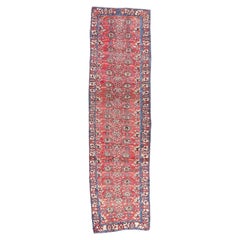 The Crimson Garden: An Antique Persian Mashhad Masterpiece of Botanical Elegance