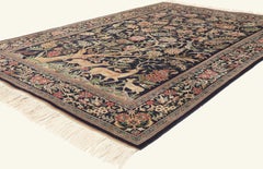 The Sacred Canopy: A Vintage Persian Tabriz Masterpiece of Eternal Paradise