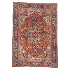 The Sovereign Legacy: A Late 19th Century Persian Heriz Masterpiece of Splendor