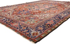 The Sovereign Legacy: A Late 19th Century Persian Heriz Masterpiece of Splendor