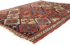 The Sacred Lattice: An Antique Persian Bakhtiari Masterpiece of Tribal Splendor