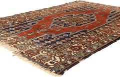 The Amulet Garden: An Antique Persian Hamadan Masterpiece of Tribal Enchantment