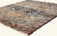 The Noble Reverie: A Vintage Persian Heriz Masterpiece of Enduring Grandeur