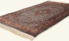 The Silk Garden: A Vintage Indian Kashmir Masterpiece of Regal Floral Splendor