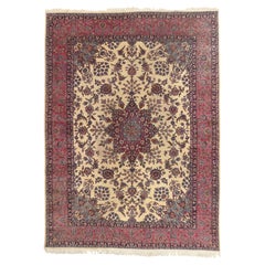 The Regal Garden: An Antique Persian Kerman Masterpiece of Timeless Grandeur