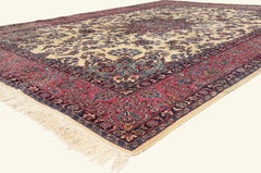 The Regal Garden: An Antique Persian Kerman Masterpiece of Timeless Grandeur