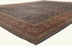 The Noble Legacy: An Antique Persian Kashan Masterpiece of Timeless Elegance