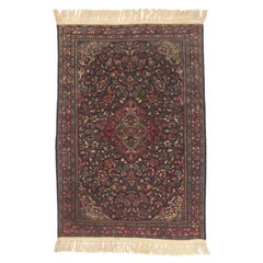 The Noble Garden: An Antique Persian Sarouk Masterpiece of Timeless Prestige
