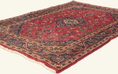 The Imperial Garden: A Vintage Persian Kashan Masterpiece of Timeless Elegance