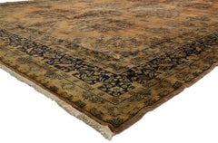 A Royal Aviary: Late 19th Century Persian Manchester Kashan Masterpiece of Grace