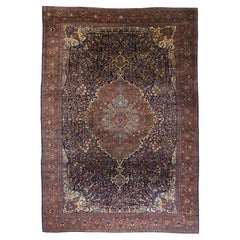 The Sovereign Bloom: An Antique Sarouk Farahan Masterpiece of Palatial Splendor