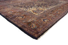 The Sovereign Bloom: An Antique Sarouk Farahan Masterpiece of Palatial Splendor