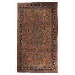 The Aristocratic Garden: Late 19th Century Persian Mahal Masterpiece of Grandeur