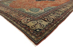 The Arts & Crafts Garden: An Antique Persian Farahan Masterpiece of Naturalism