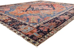 The Talismanic Citadel: Late 19th Century Persian Bakshaish Masterpiece of Grace