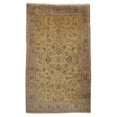 The Gilded Garden: A Late 19th Century Persian Kashan Masterpiece of Opulence