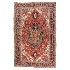 The Regal Crown: A Late 19th Century Persian Serapi Masterpiece of Distinction
