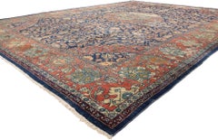 The Patina Garden: Late 19th Century Persian Sultanabad Masterpiece of Splendor