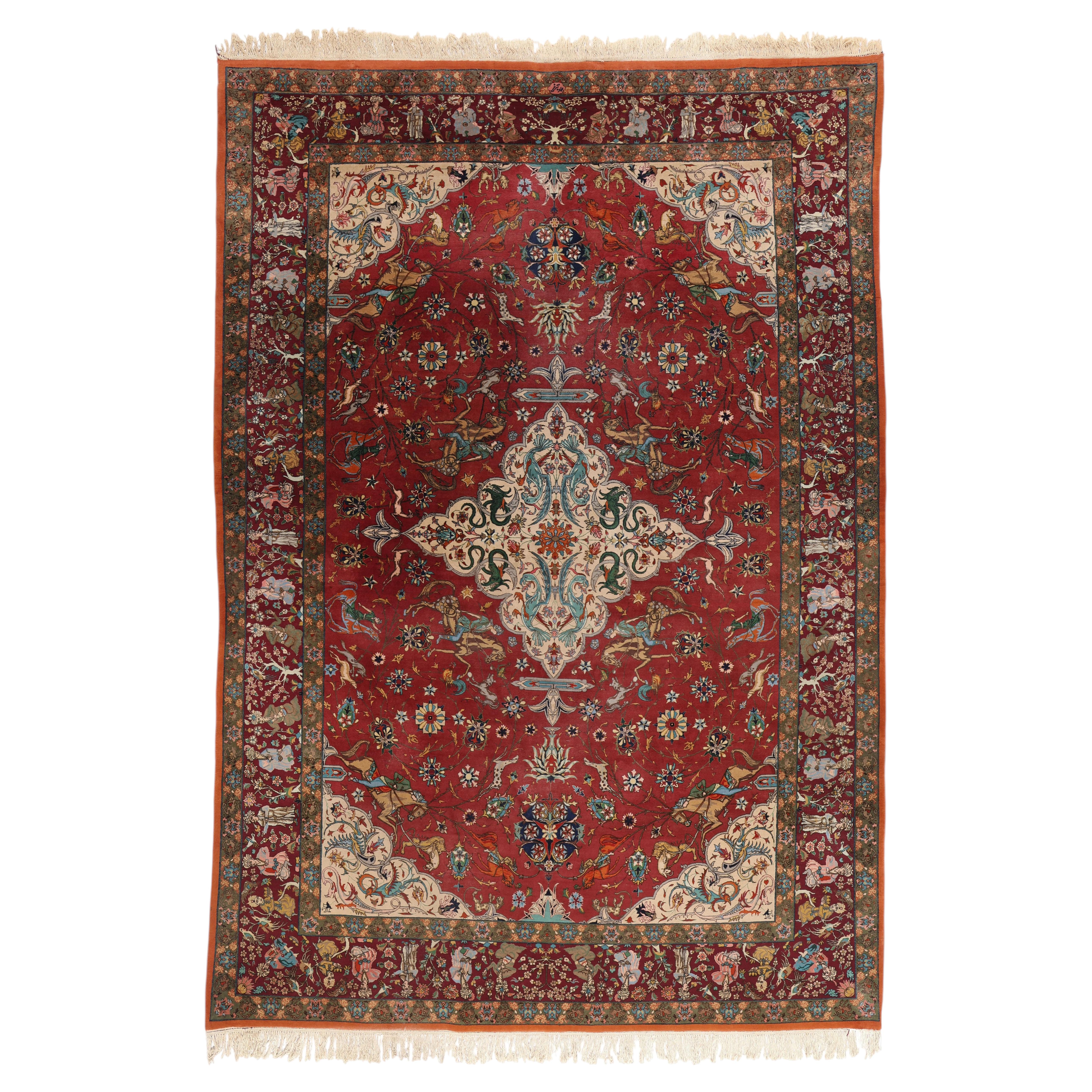 How do I identify a Tabriz rug?
