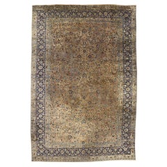 The Eternal Garden: An Antique Persian Mashhad Masterpiece of Botanical Splendor
