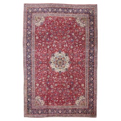 The Imperial Reverie: An Antique Persian Kashan Masterpiece of Palatial Splendor