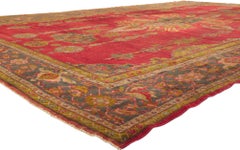 The Regal Reverie: Late 19th Century Persian Sultanabad Masterpiece of Elegance
