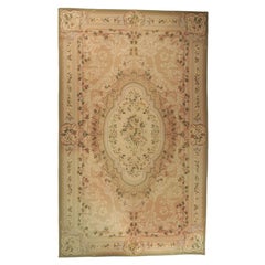 The Rococo Reverie: A Vintage Chinese Aubusson Masterpiece of Romantic Elegance