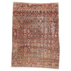 The Patrician Garden: Antique Persian Bakshaish Masterpiece of Rustic Elegance