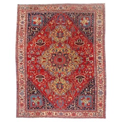 The Qajar Sovereign: An Antique Persian Serapi Masterpiece of Timeless Elegance
