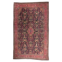The Midnight Reverie: An Antique Persian Malayer Masterpiece of Noble Elegance