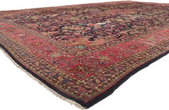 The Midnight Reverie: An Antique Persian Malayer Masterpiece of Noble Elegance