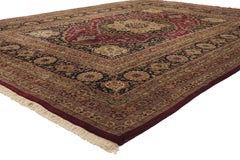 The Sovereign Jewel: Vintage Indian Tabriz Masterpiece of Aristocratic Splendor