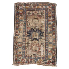 The Celestial Guardians: 19th Century Caucasian Shirvan Masterpiece of Heritage
