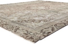 The Faded Grandeur: An Antique Persian Mahal Masterpiece of Timeless Refinement