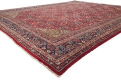 The Crimson Enchantment: Late 19th Century Persian Mahal Masterpiece of Majesty