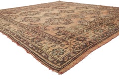 The Anatolian Cadence: Antique Turkish Oushak Masterpiece of Timeless Heritage