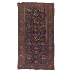 1880s Antique Persian Bijar Rug, Timelessly Classic Meets Decidedly Dapper