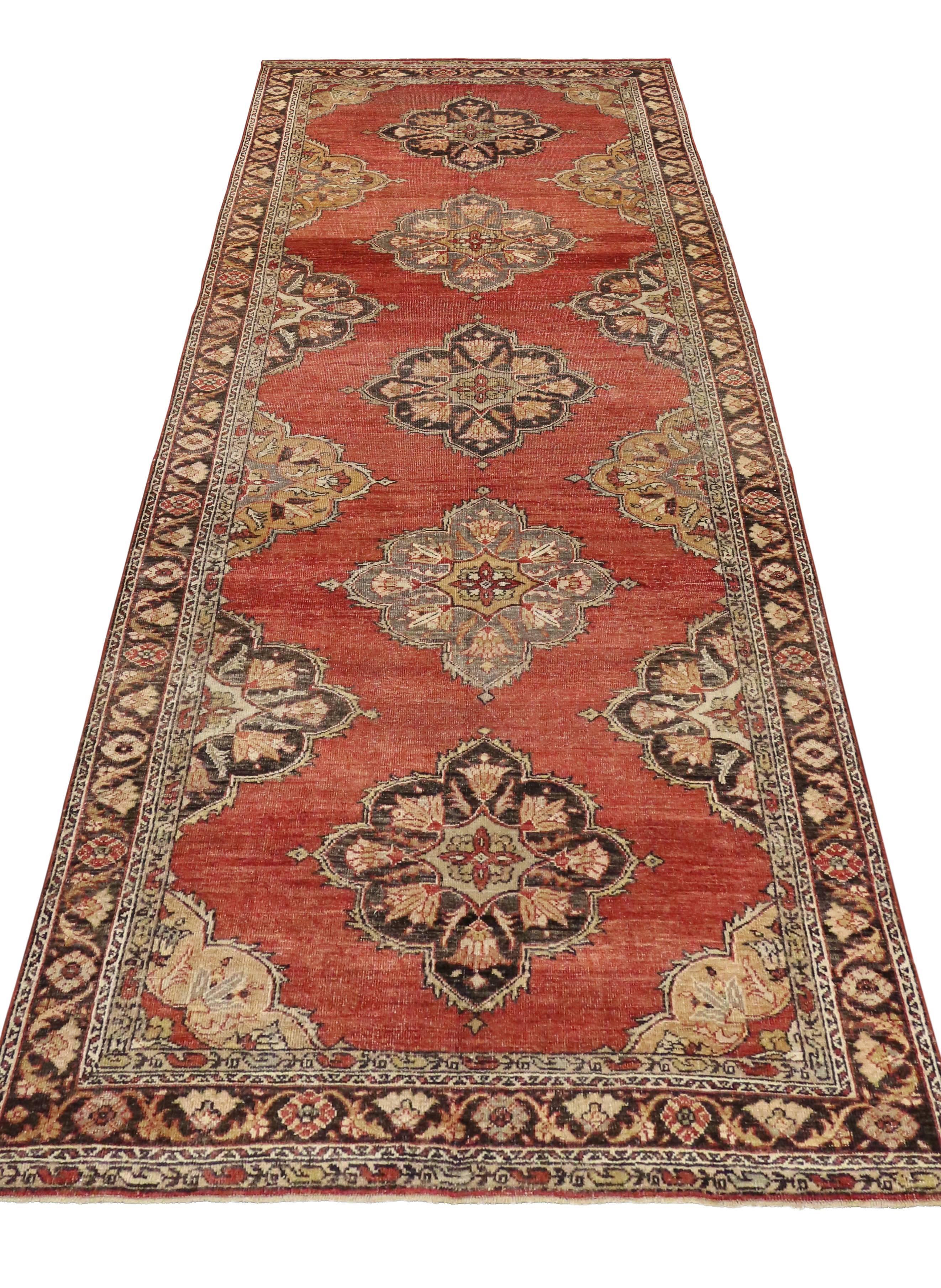 Alfombra Turca Oushak Vintage de Estilo Tradicional Moderno en Bueno estado para la venta en Dallas, TX
