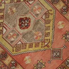 Vintage Turkish Oushak Carpet Runner with Muted Colors