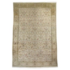 Tapis persan vintage surdimensionné de Tabriz de chasse, tapis de l'hôtel