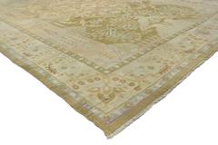 Antique Indian Agra Area Rug in Neutral Colors