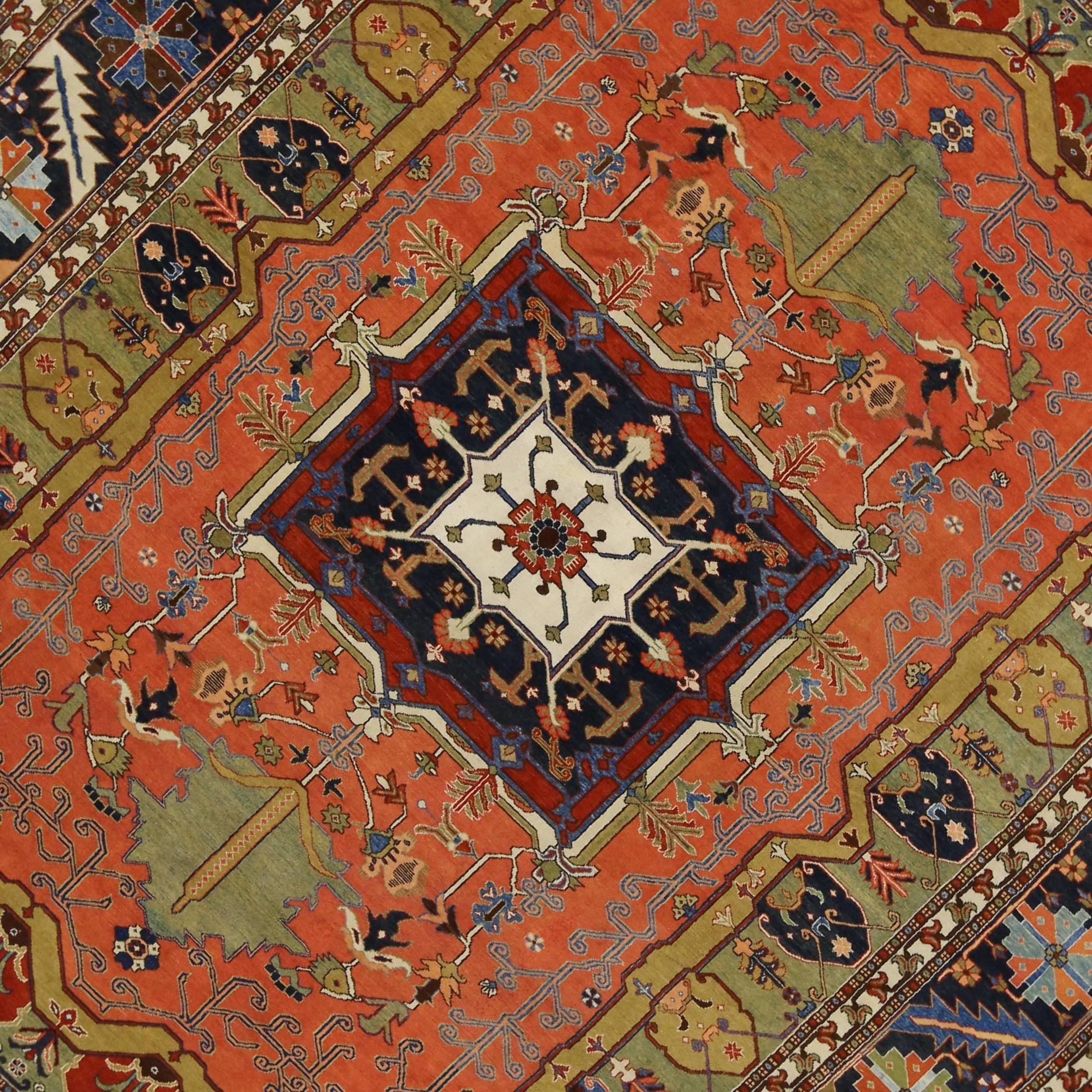 20th Century Contemporary Persian Heriz Rug with Modern Style