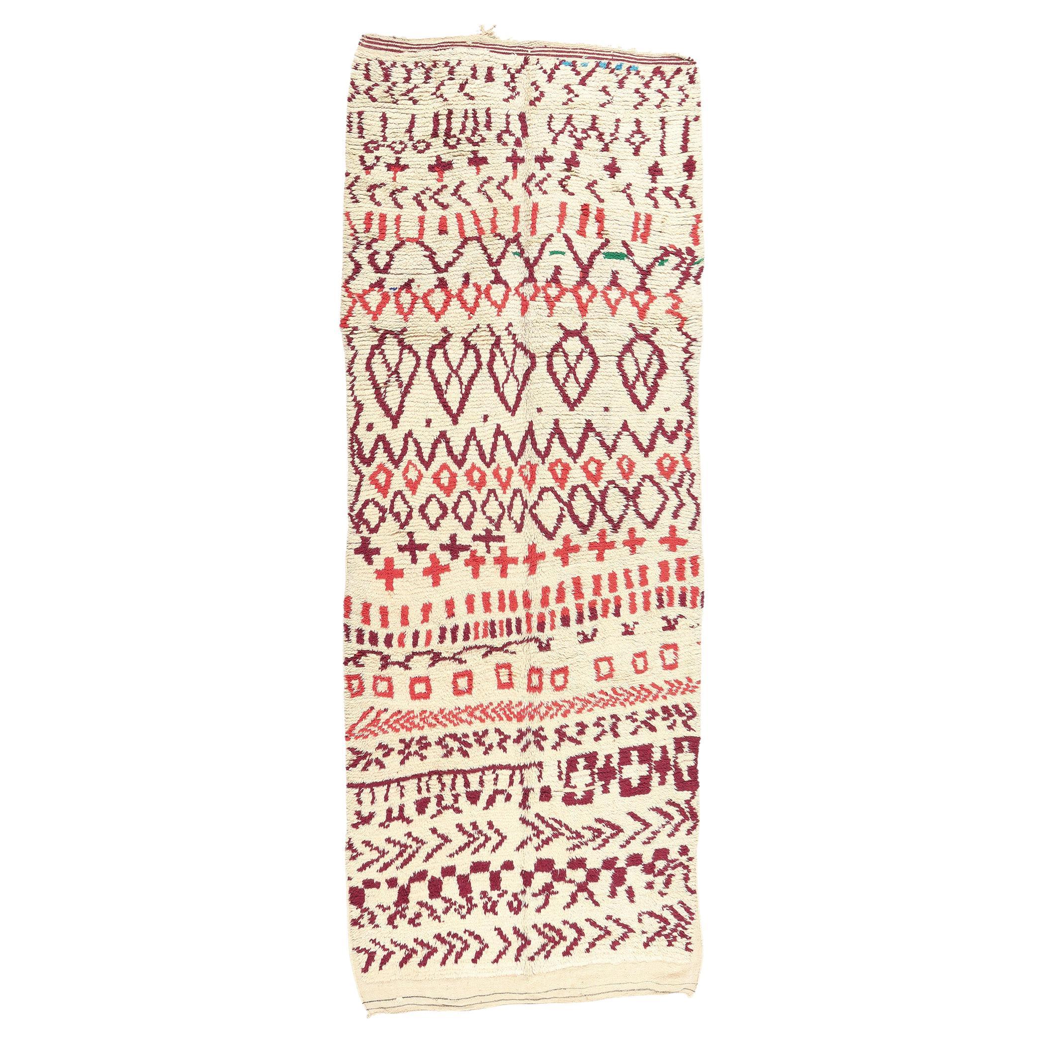 Vintage Moroccan Azilal Rug, Tribal Enchantment Meets Global Boho Chic For Sale